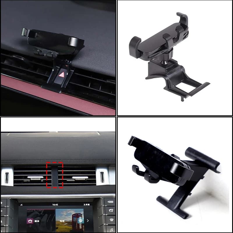 Pour Land Rover Range Rover Evoque L538 L551 2012-2025 ABS voiture contrôle central sortie d'air support pour téléphone portable support pour téléphone portable