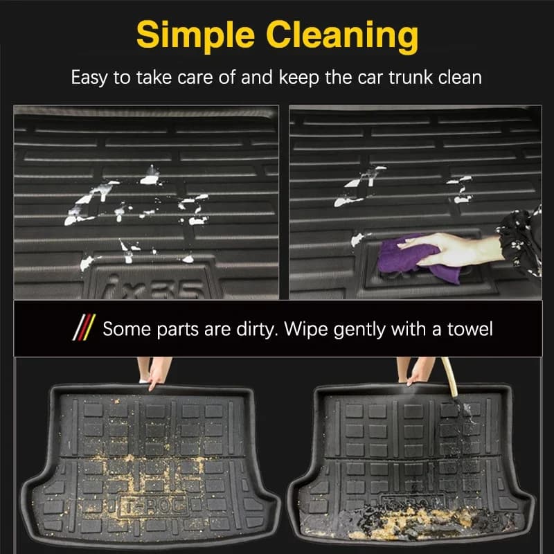 Polymères de coffre arrière de voiture imperméables, doublure de protection, tapis de sol, accessoires pour Renault Dacia Duster HM MK2 2018 ~ 2023 2022