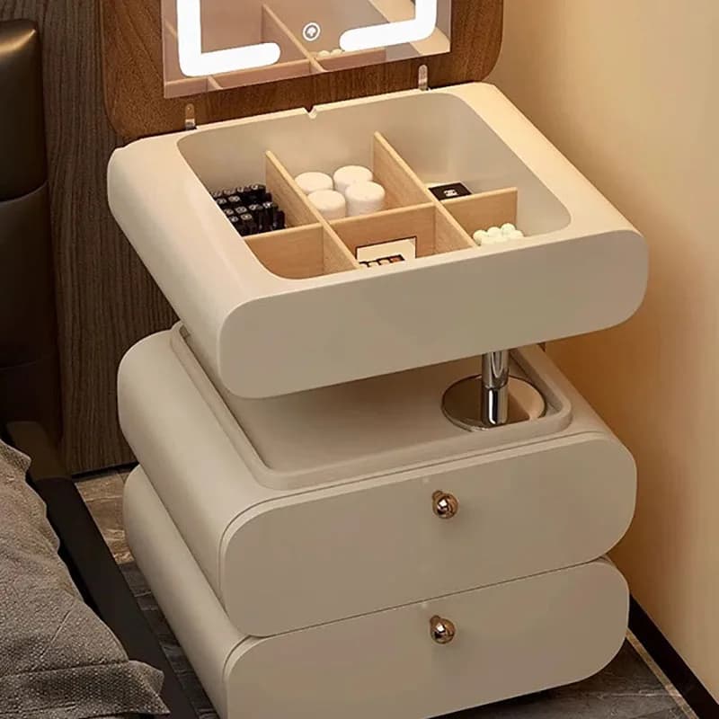 Commode de rangement moderne, petite, de luxe léger, ronde, de qualité, avec rangement créatif, meuble de chambre à coucher