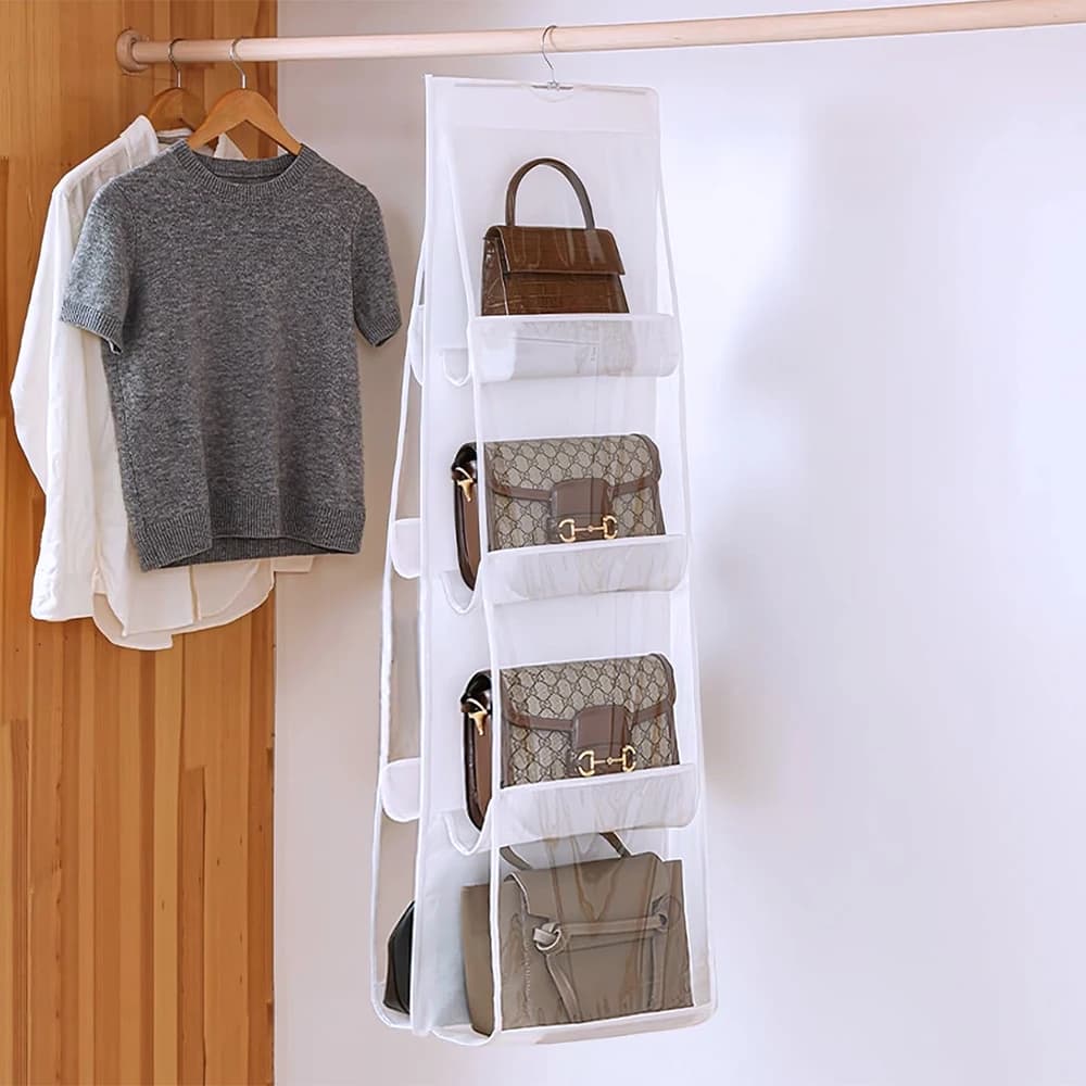 Sac de rangement sac à main organisateur artefact armoire dortoir suspendu ménage étagère de rangement sac en couches étagère sac sac de rangement
