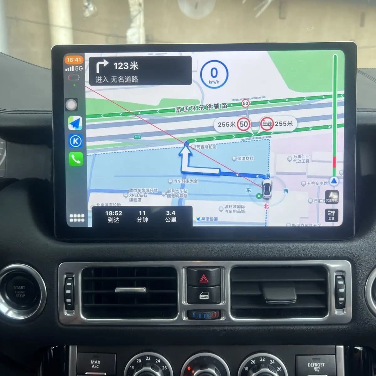Lecteur multimédia vidéo autoradio GPS navigation Android 12 8 cœurs 8+256 Go 12,9 pouces pour Land Rover Range V8 L322 2002-2012
