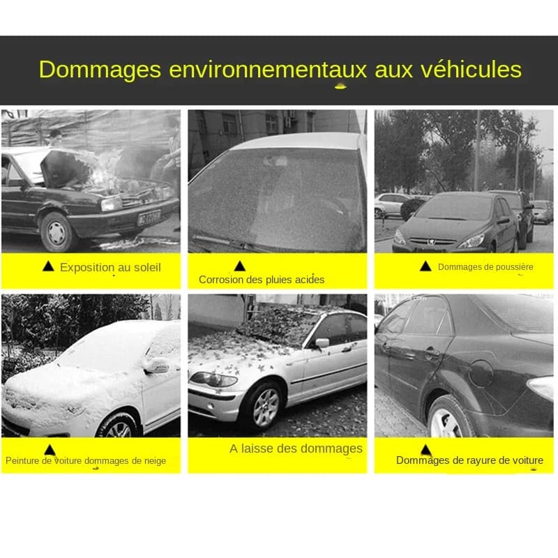 Housse de Protection extérieure pour voiture, couverture de neige extérieure complète, pare-soleil, anti-poussière, universelle pour berline Hatchback SUV