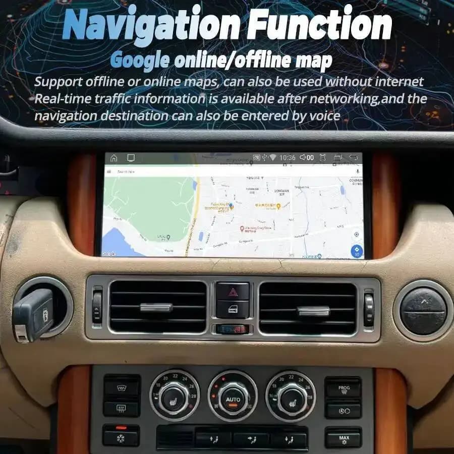 Pour Land Range Rover V8 L322 2002-2012 10.25 "Android 15 Carplay autoradio Qled écran multimédia lecteur vidéo GPS Navigation HU