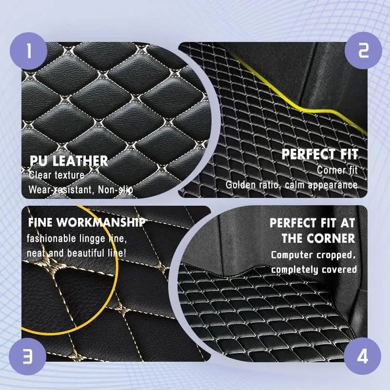 Tapis de sol de voiture, tapis de coffre pour Hyundai Tucson 2015 2016 2017 2018, tapis de coffre imperméable en cuir, accessoires d'intérieur automobile