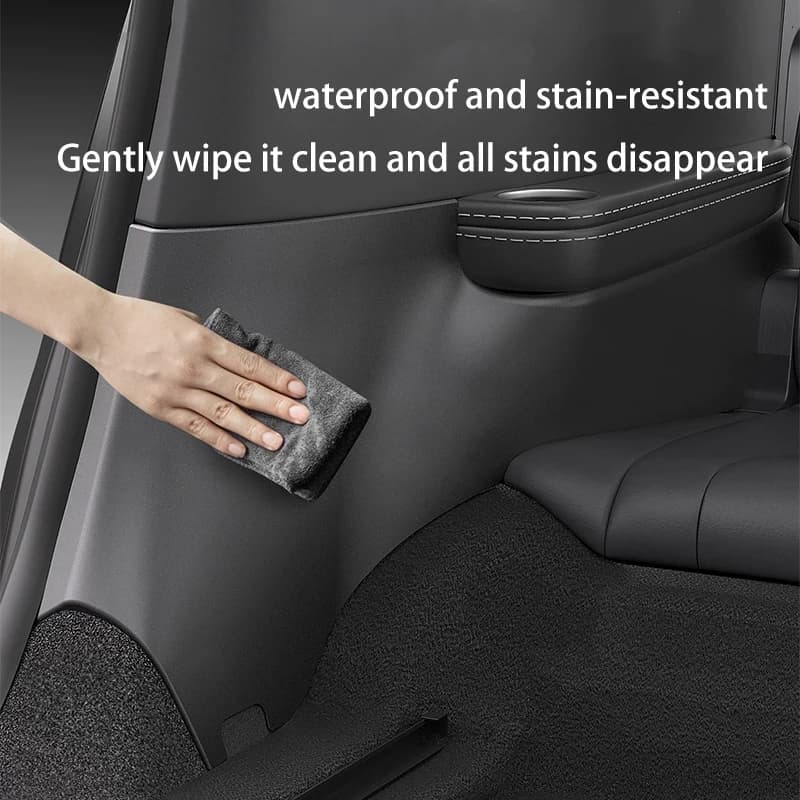 Pour Tesla Model YL Lancement 2026 – Kit de protection latérale de coffre arrière en TPE, couverture intégrale, plaques de protection latérales de coffre de voiture, tapis anti-salissure