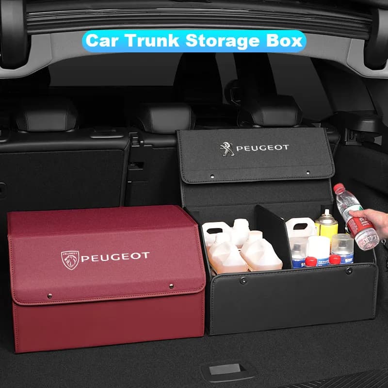 Boîte de rangement pour coffre de voiture, grande capacité, pliable, pour Peugeot 208 308 206 307 207 3008 407 508 2008 5008 301 406 408 607 4008 Rifter