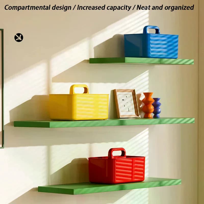 Boîte de rangement multifonctionnelle, boîte de rangement de bureau durable de grande capacité, rangement pour sous-vêtements, adaptée au rangement des articles divers