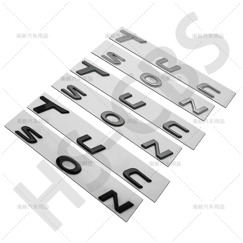 ABS Tucson Logo coffre arrière Badge lettre Logo voiture hayon corps autocollant Tucson emblème accessoires