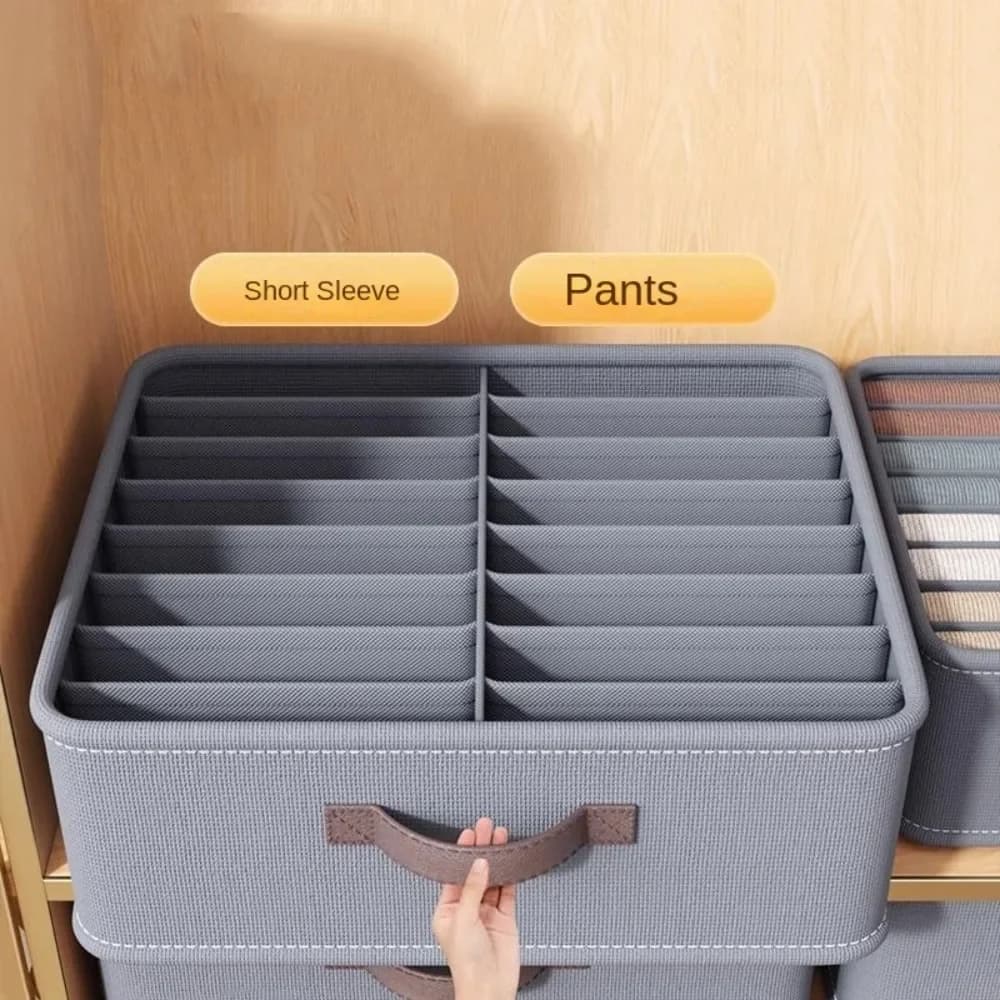 Armoire vêtements rangement organisateur pull T-Shirt boîte de rangement épaissi pantalon boîte de rangement avec PP conseil armoire tiroir pliable