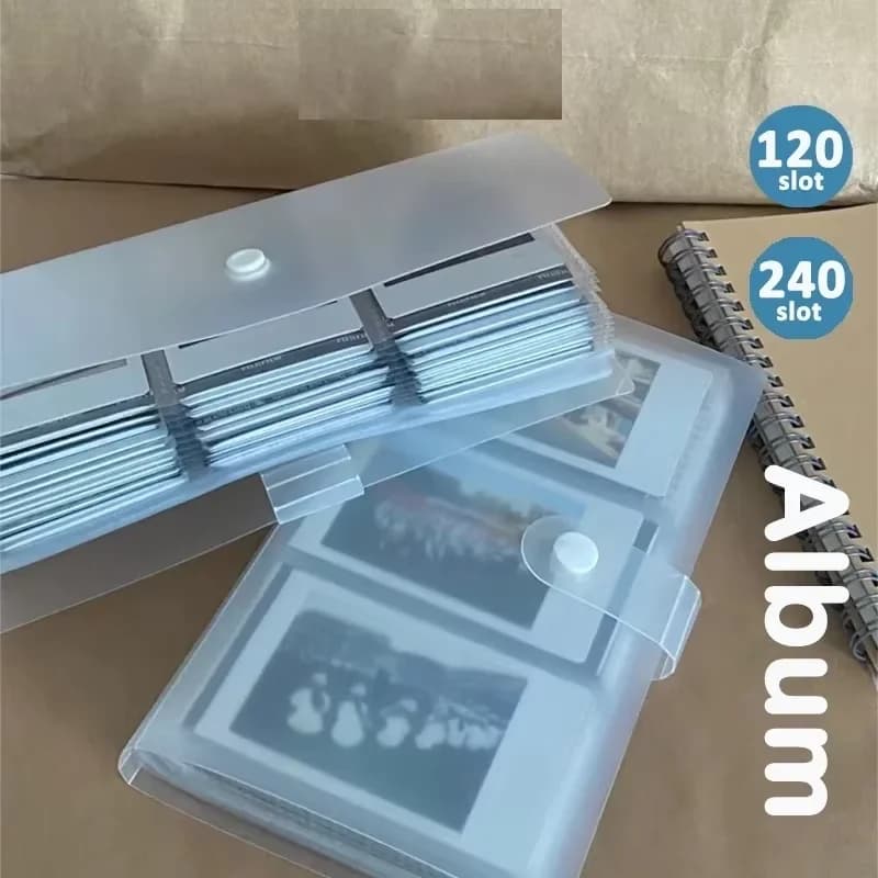 Album photo Polaroid contenant 120/240 emplacements | Album photo Polaroid | Boîte de rangement pour cartes postales et photos | Album de cartes | COD