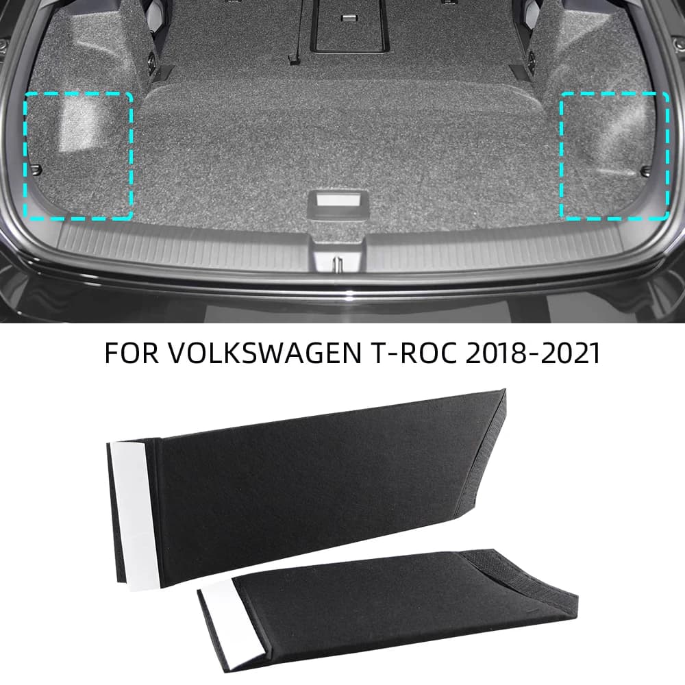 Organisateur de coffre de voiture pour Volkswagen VW T-Roc 2018-2020 2021, panneau de séparation latérale du coffre, accessoires de coffre arrière