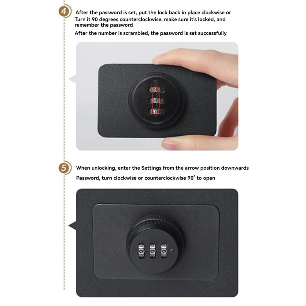 Tirelire réutilisable en acier inoxydable, boîte à monnaie de grande capacité, coffre-fort pour enfants avec serrure à Code, cad