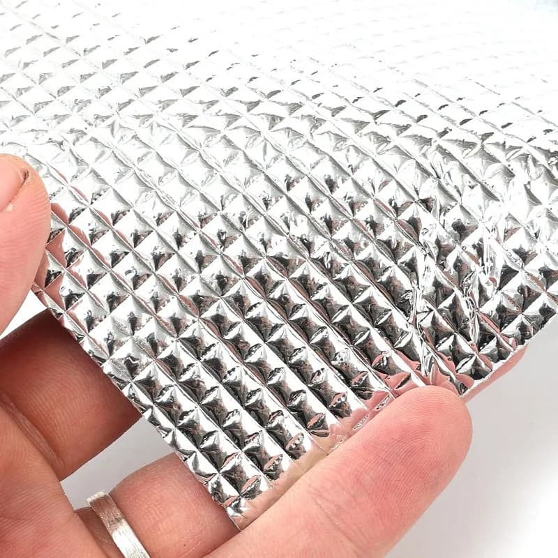 Pour fenêtres, VR, portes de garage, tuyaux, toits, 1 rouleau de 50x300cm, isolation en coton réfléchissant double face en feuille d'aluminium, idéal