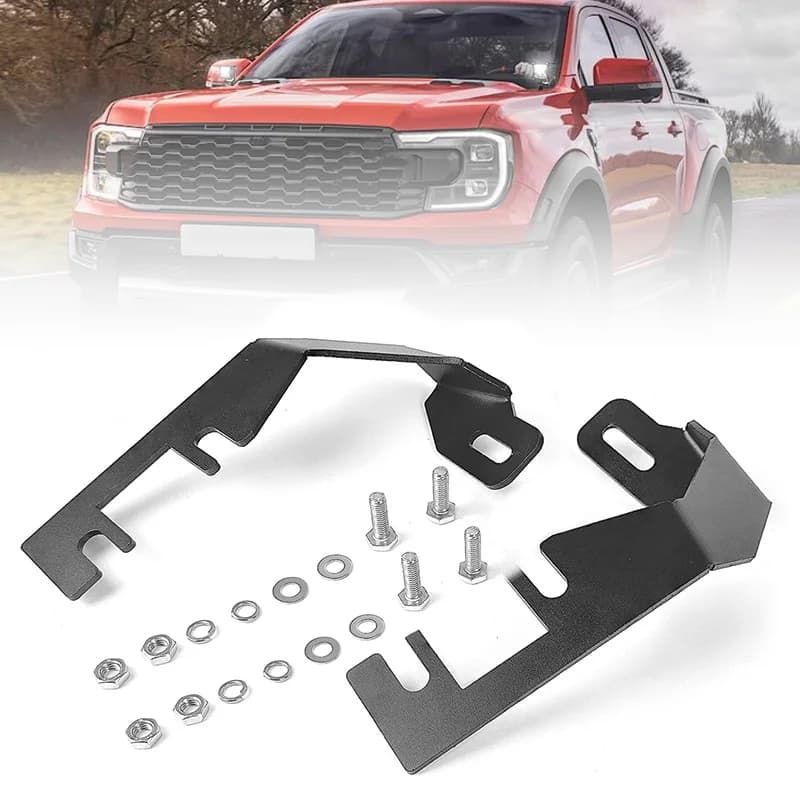 Support de barre lumineuse Led pour capot Ford Ranger 2023 2024, support de lumière, support de montage de lampe, accessoires tout-terrain 4x4