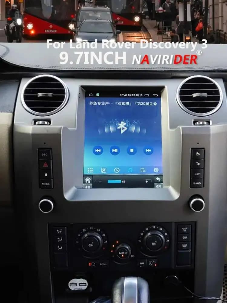 Android 15 pour Land Rover Range Rover Discovery 3 2004-2009 lecteur vidéo multimédia intelligent radio GPS 4G WiFi Carplay 9.7"