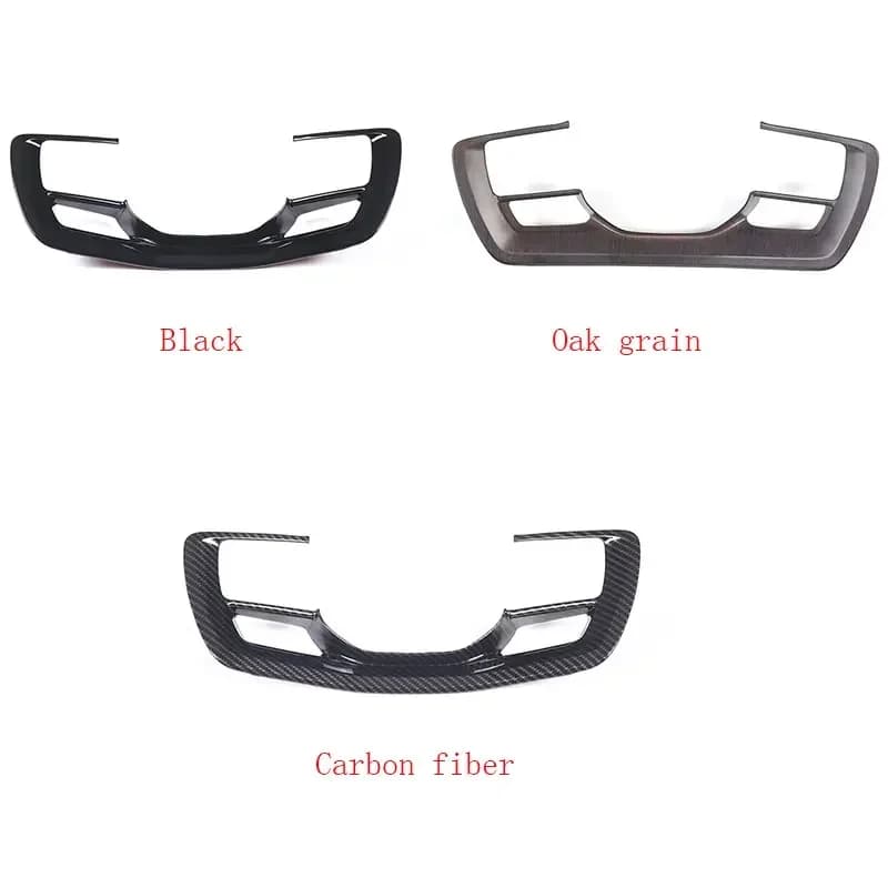Couverture de cadre décoratif de volant de voiture en Fiber de carbone ABS, accessoires de voiture pour Land Rover Range Rover Vogue L460 + 2023