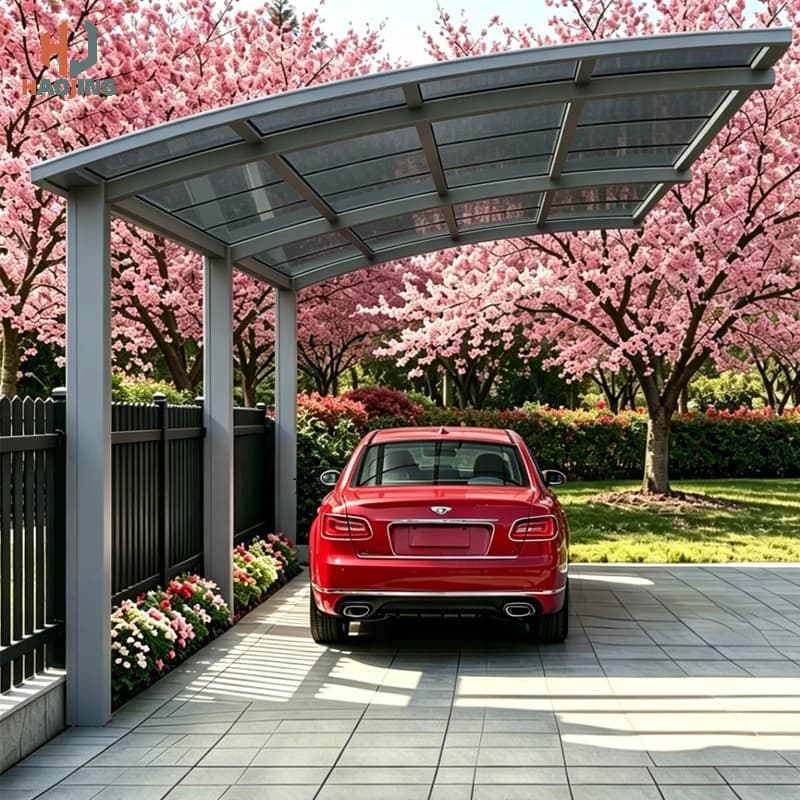 Abri de voiture extérieur en aluminium pour jardin, garage métallique pour voiture, abri de voiture extérieur 3x6 pour stationnement