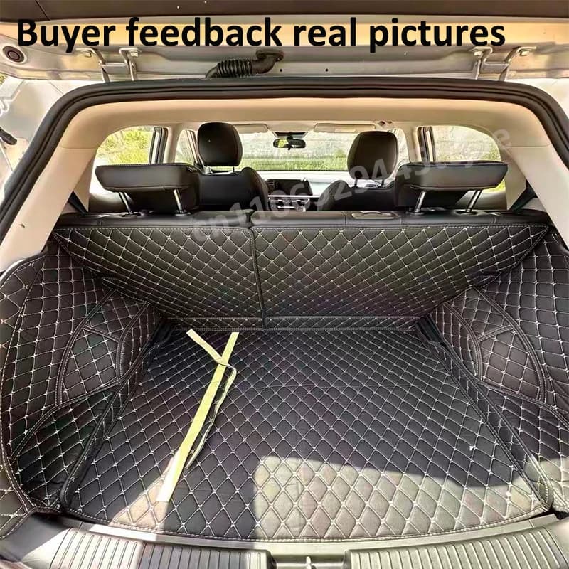 Tapis de coffre en cuir pour Audi Q3 8U 2013-2018, tapis de protection de coffre, tapis de chargement Audi