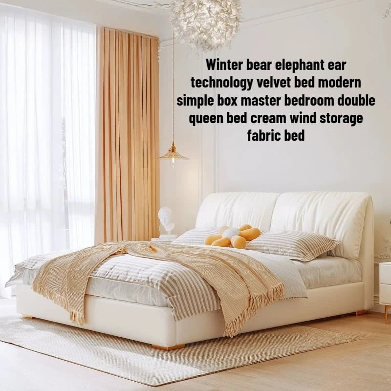 Lit de chambre moderne avec rangement, lit double de princesse, lit d'hôtel, lit simple au sol, lit queen, meubles de chambre, mobilier du milieu du siècle