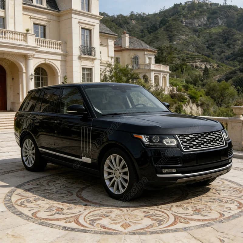 Pour Land Rover Range Rover Vogue 2013 2014 2015 2016 2017 2018 2019 Kit De Modification Du Corps Du Couvercle De Protection Du Radiateur De Course De Sport