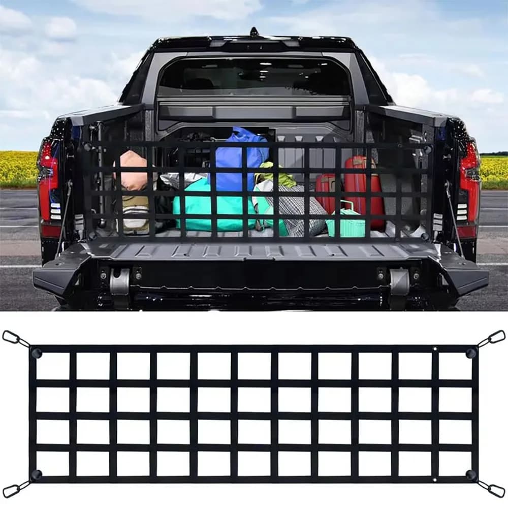 Filet de rangement de coffre de voiture, Protection UV, camionnette, lit, maille de chargement, filet de rangement de fret, diviseur, accessoires de voiture