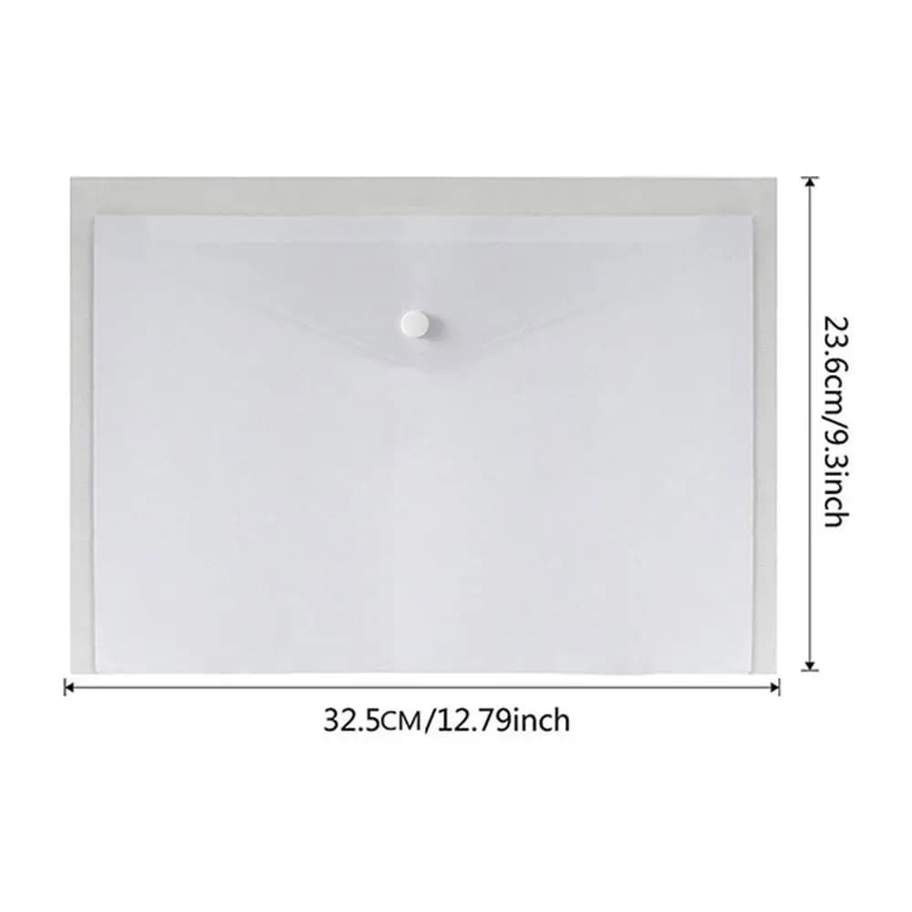 Sac d'enveloppe de bureau, rangement du papier, dossiers en plastique A5/A4, porte-fichiers A5/A4, sac de fichiers Transparent