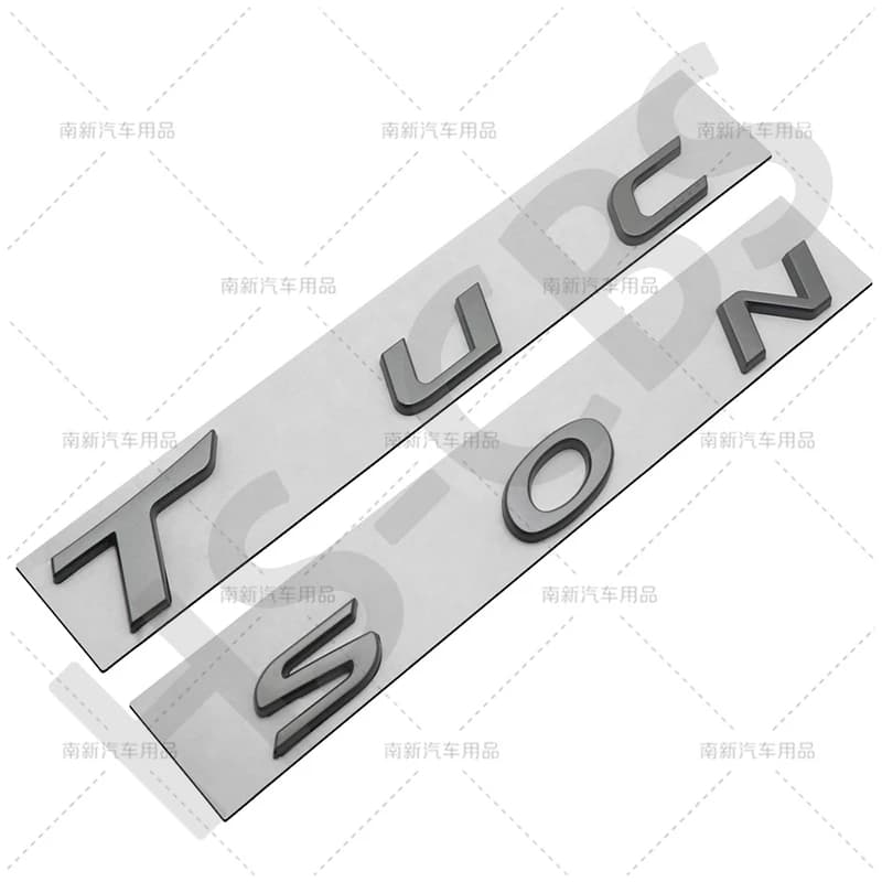 ABS Tucson Logo coffre arrière Badge lettre Logo voiture hayon corps autocollant Tucson emblème accessoires