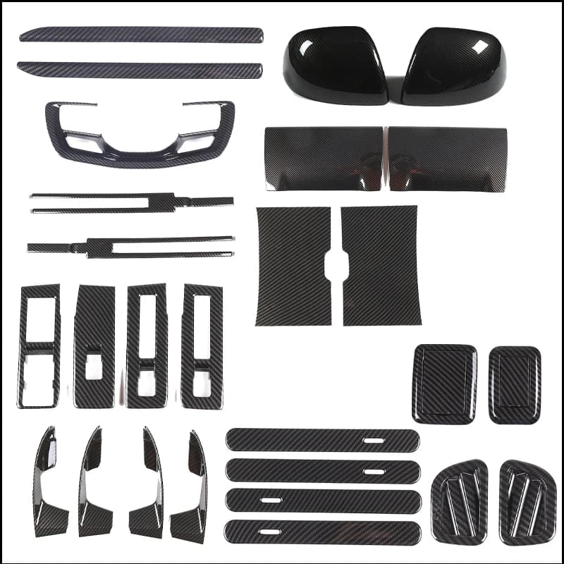 Pour Land Rover Range Rover Vogue L460 2023+ - Cadre de décoration intérieure de voiture en fibre de carbone ABS, autocollants décoratifs, accessoires