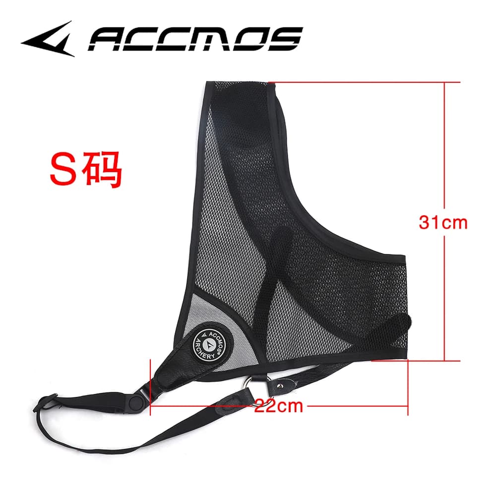 ACCMOS – Protection de poitrine pour tir à l'arc, main gauche/droite, tissu respirant et Durable réglable pour arc classique traditionnel