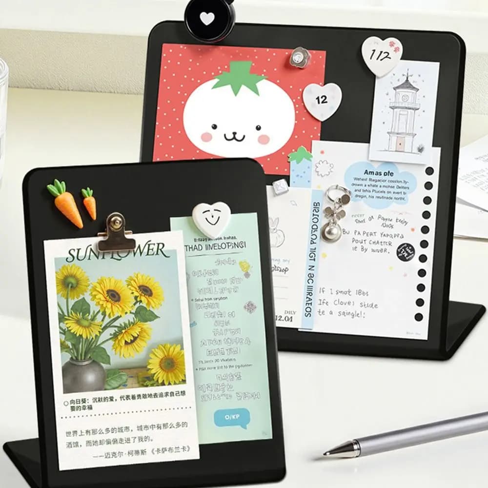 Tableau magnétique en métal vertical, design DIY, tableau de messages de bureau, badge, notes, rangement, affichage, tableau d'affichage de messages