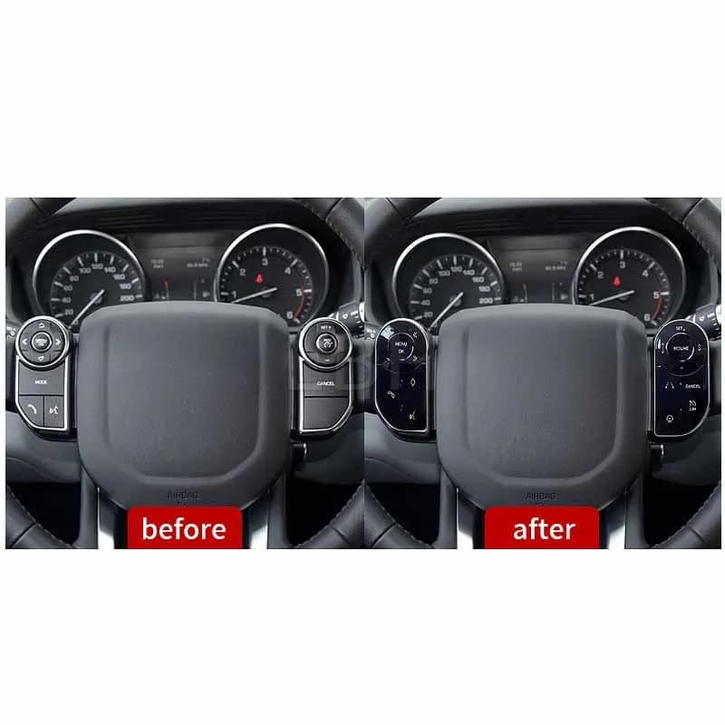 Compatible avec Land Rover Range Rover Vogue L405 Sport L494 Discovery 5 L462 Boutons tactiles LCD du volant de direction Clés de commande du volant