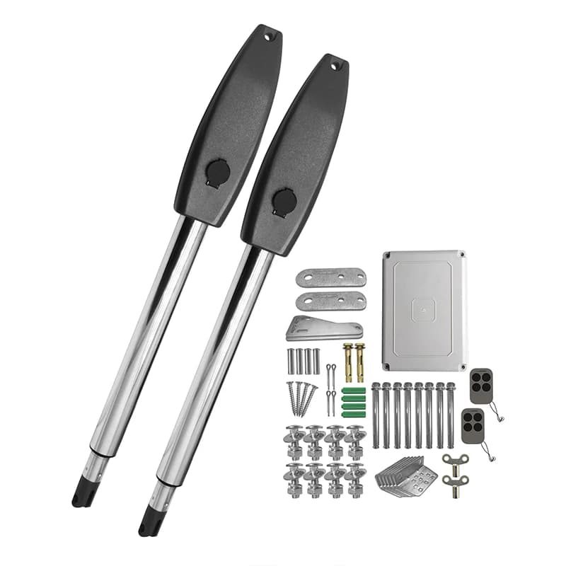 Portons électriques/ouvre-porte battante électrique pour porte papillon 400KG/porte battante moto avec télécommande Kit complet en option