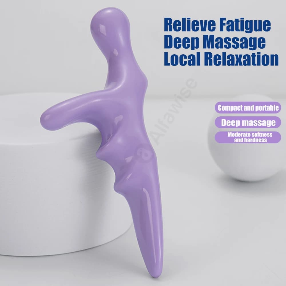 T masseur d'acupression pouce doigt presse Point de déclenchement soulagement de la Fatigue manuel détendu corps entier outil de réflexologie portatif profond