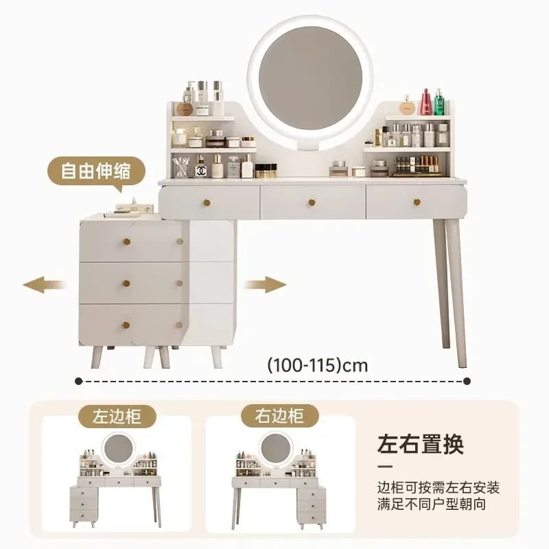 Commodes de maquillage nordiques pour filles, commode de salon, commode de proximité, armoire de salon, décoration de chambre