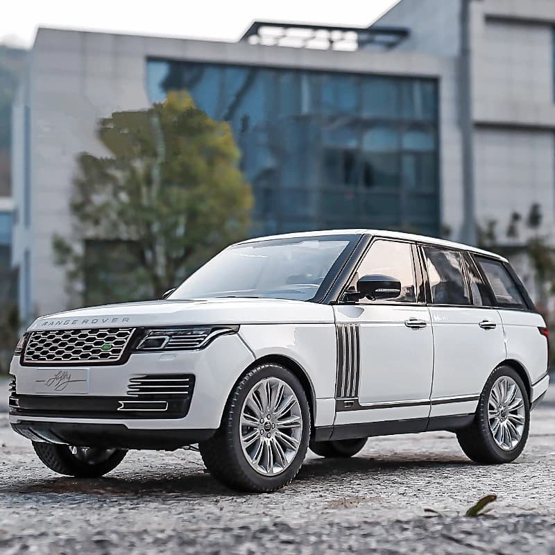 Range Rover – modèle de voiture de sport SUV en alliage métallique, véhicules tout-terrain moulés sous pression, Collection sonore et lumineuse, jouets pour enfants, cadeau, 1/32