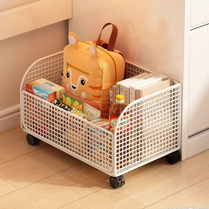 Boîte de rangement pour petits jouets, étagère, support pour livres et articles divers, paniers de rangement pour collations, porte-sacs à dos et livres