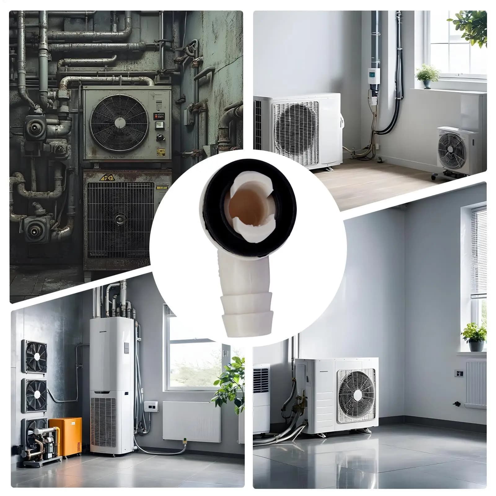 Connecteur de sortie de drain d'angle droit pour climatiseur, tuyau de drainage, outil de drainage de climatisation