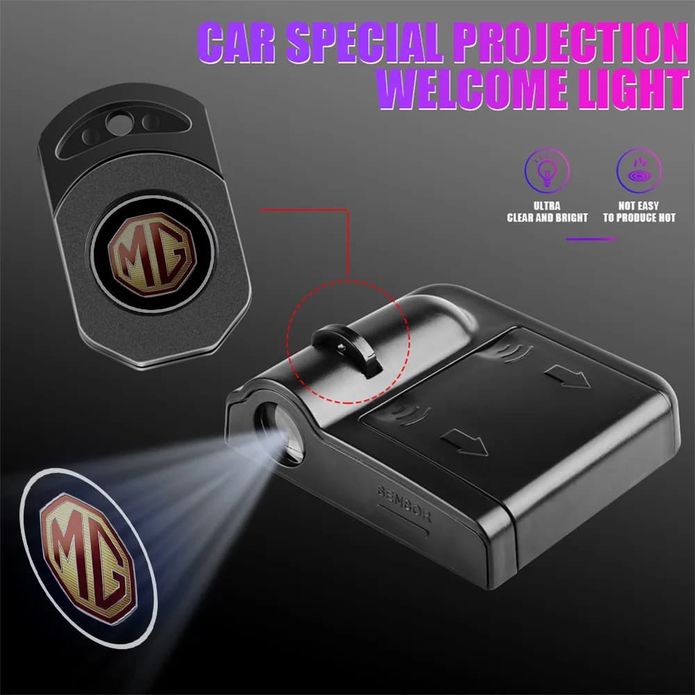 Logo de style de voiture LED porte de voiture lumière de bienvenue magnétique projecteur Laser lumière pour Morris Garages MG ZS GS EHS GT MG5 MG7 HS EZS MG3