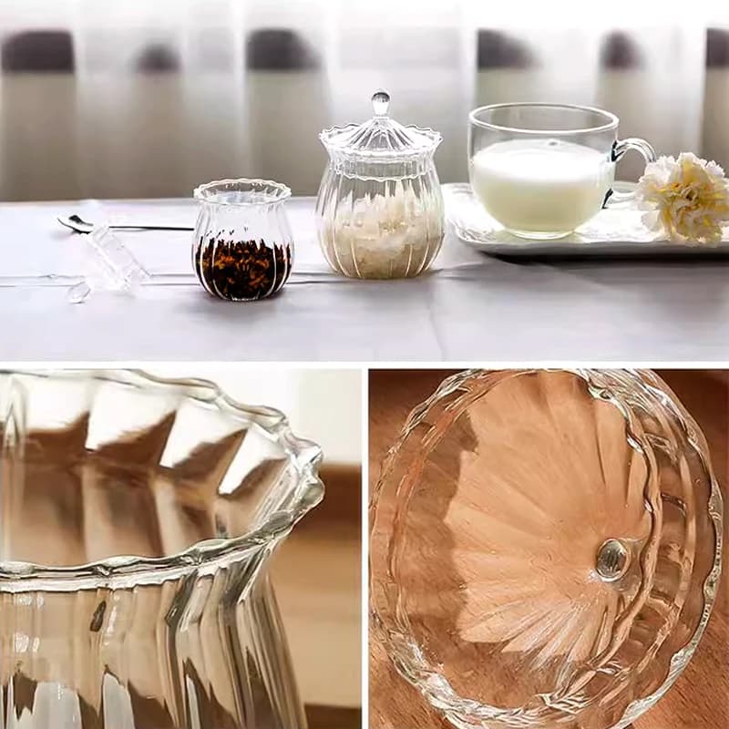 Bouteille de stockage en verre 400/150ml, réservoir de stockage d'assaisonnements pour la cuisine, transparent, résistant à l'humidité, pour aliments, fournitures de cuisine
