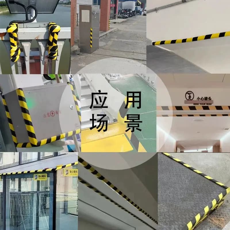 Bandes de Protection murale de pilier de Garage, 5M, avertissement de sécurité pour Parking, coin de porte de voiture, autocollants de Protection Anti-Collision
