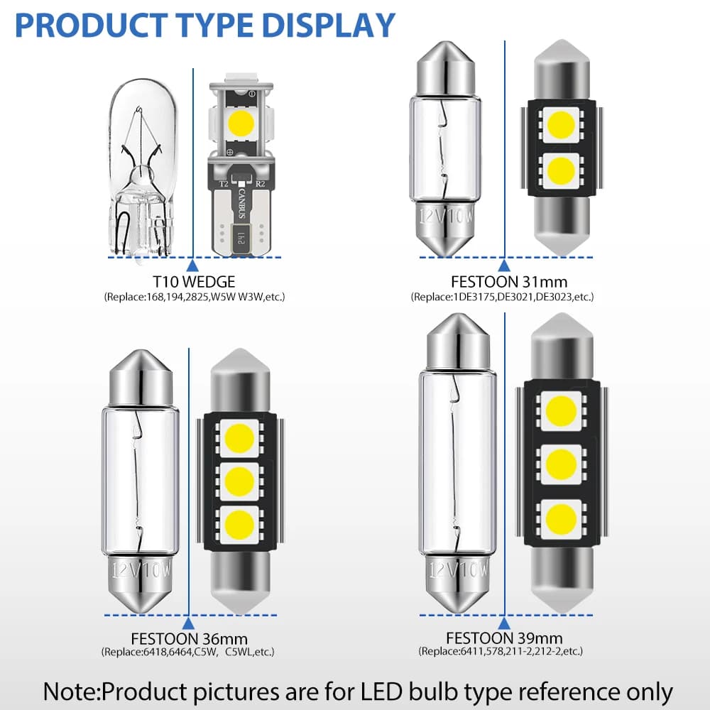 Kit d'éclairage intérieur Led blanc pour Land Rover Range Rover Evoque 2012 – 2018 Canbus, ampoules pour porte de coffre de vanité