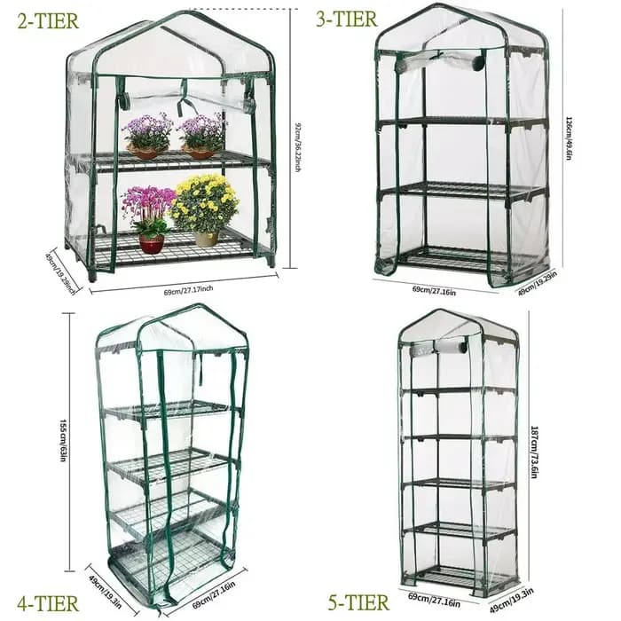 Couverture de serre de jardin transparente en PVC pour fleurs et plantes