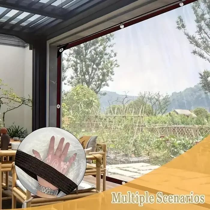 Bâche imperméable transparente