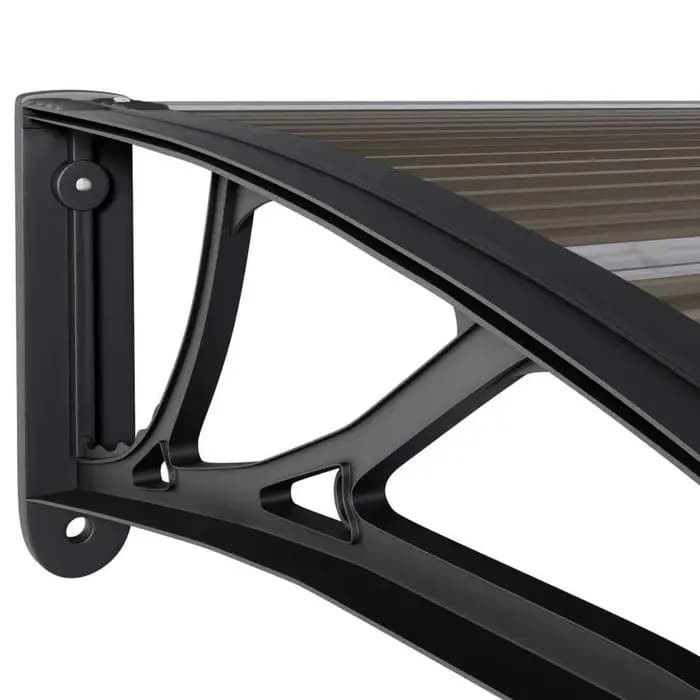 Auvent de porte extérieur en polycarbonate, protection contre la pluie et les UV, pour fenêtre, véra