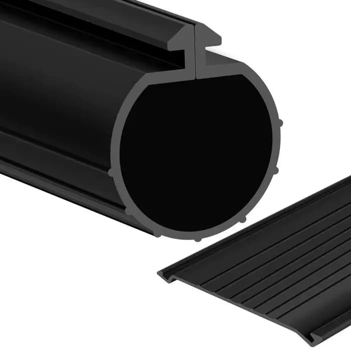 Joint de bas de porte de garage en U, non déformable, 1m, pour portes de garage à fente unique, en c
