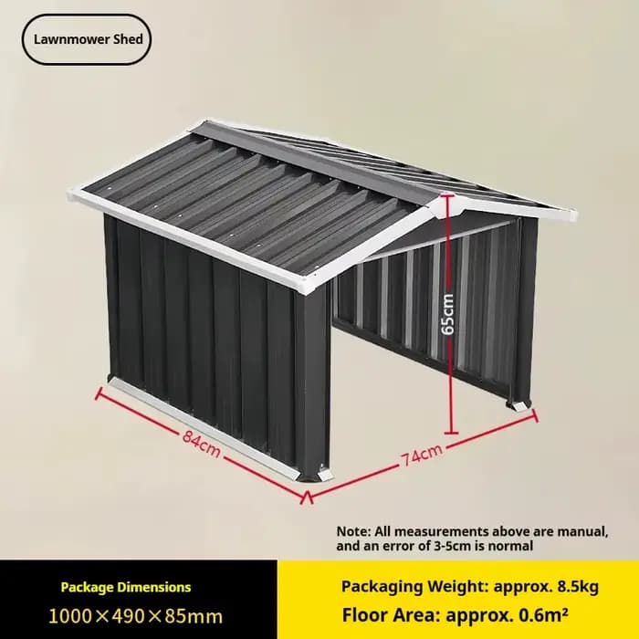 Abri de jardin métallique extérieur 12x19 pieds, abri de voiture métallique extra large avec portes