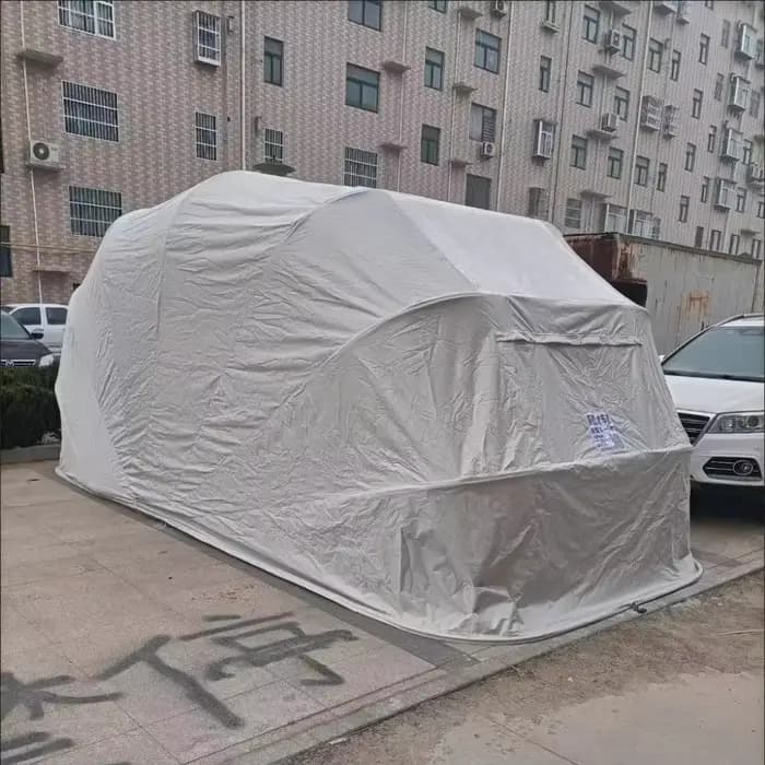 Carport manuel Simple pliant, couverture de tente de voiture, sac de rangement Portable pour Garage