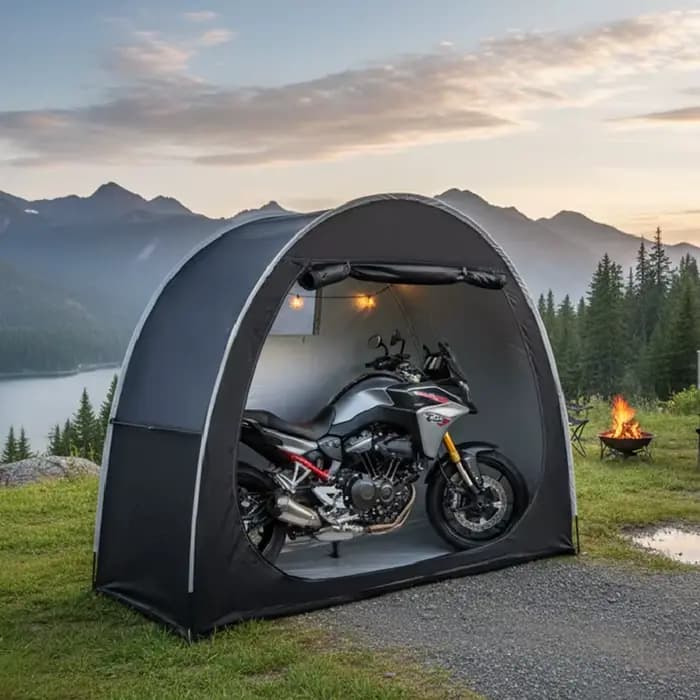 Abri de vélo portable pour l'extérieur, tente de rangement, cadre en alliage d'aluminium, tissu Oxfo